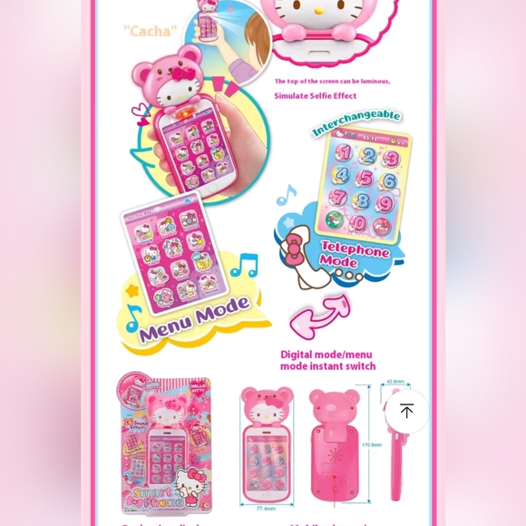 EXCLUSIVE - Hello Kitty Officially Licensed Toy Smartphone - Picture 7 of 9